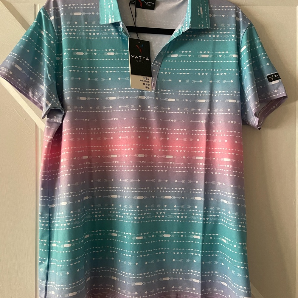 Women’s Multicolor Polo Golf Shirt
